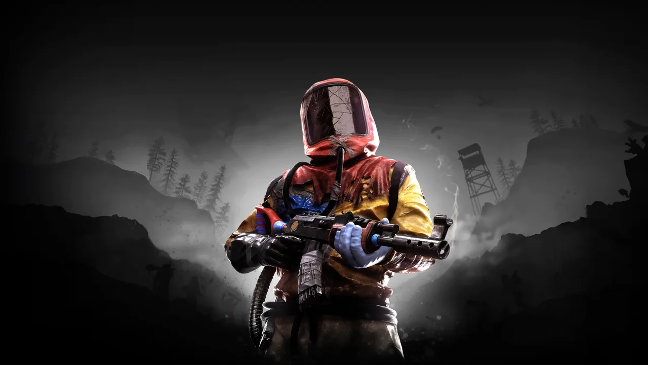 Rust survivor in a protective suit